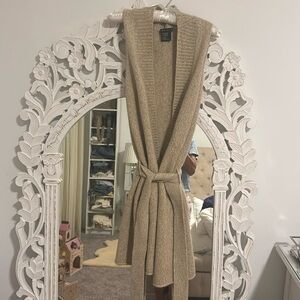 Theory wool cashmere blend sweater vest cardigan